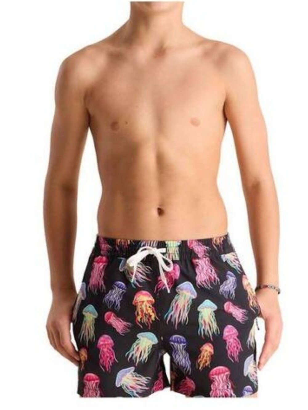Chubbies Dont Be Jellies Swim Trunks In Black Multicolor Size L Or 14/16
